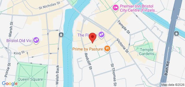 Map showing Bagel Society - Bristol in Bristol